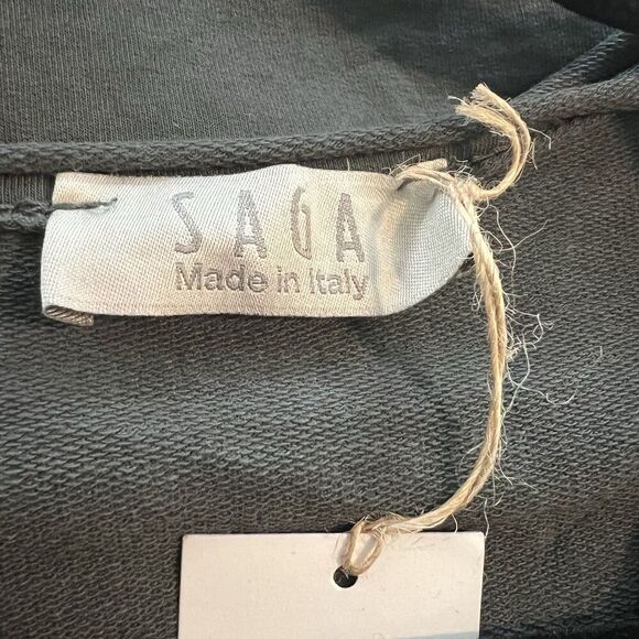 Saga Dress One Size Side Pleat Short Dress One Size Made In Italy Lagenlook - Picture 3 of 4